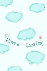 blue sky with clouds