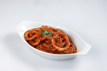 Sambal Sotong is Malaysian Dish Made From Squid in Chili Paste.