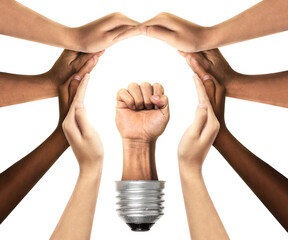 People power concept and diversity populist inspiration as a social movement idea. Human rights...