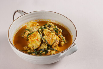 Gulai Banak or Gulai Otak Sapi is a Popular Dish of Cow Brain Curry From Padang, Sumatera Barat.