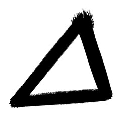 handdrawn triangle