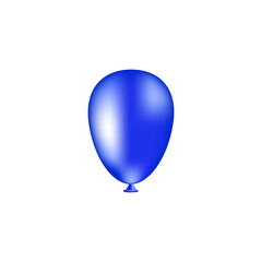 Blue color balloon png symbol