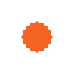 Orange png shopping discount label badge png