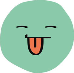 Cute Round Circle Emoticon