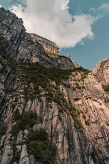 rock in the mountains Lysefjord, Norway