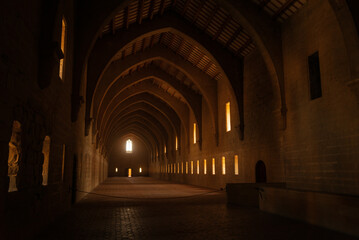 Interior of monastery in Poblet