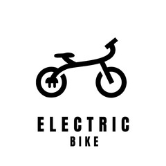Electric Bike Logo, Vehicle Design, Sport Bike Vector, Bike Template Icon Illustration