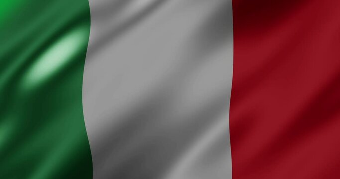 3d italy flag waving animation,wavy italian flag animation motion graphics