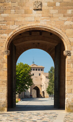 Fototapeta na wymiar Exterior of monastery in Poblet