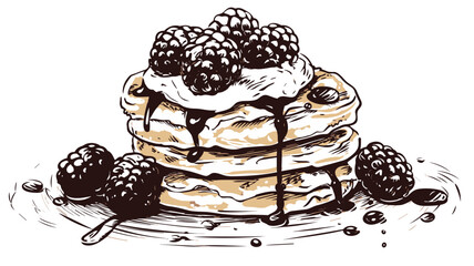 Delectable Pancake Image. Explore Fluffy and Golden Breakfast Delights in Exquisite Detail