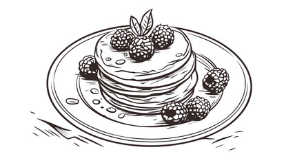 Delectable Pancake Image. Explore Fluffy and Golden Breakfast Delights in Exquisite Detail