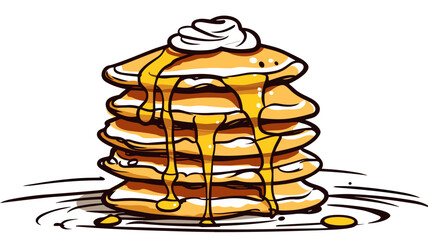 Delectable Pancake Image. Explore Fluffy and Golden Breakfast Delights in Exquisite Detail