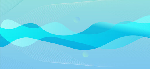Fototapeta na wymiar abstract background with a transparent and fluid design. water wave shape overlap design cyan color pastel