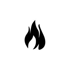 Fire flames silhouette. Vector illustration