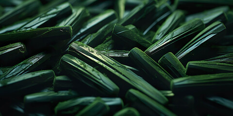 Close-up of vibrant spirulina texture, embodying the health and wellness of this nutrient-rich superfood.