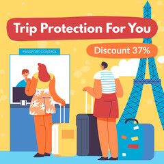 Trip protection for you, discount for clients
