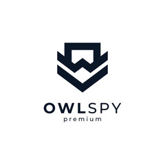 shield and owl for security and protection logo design