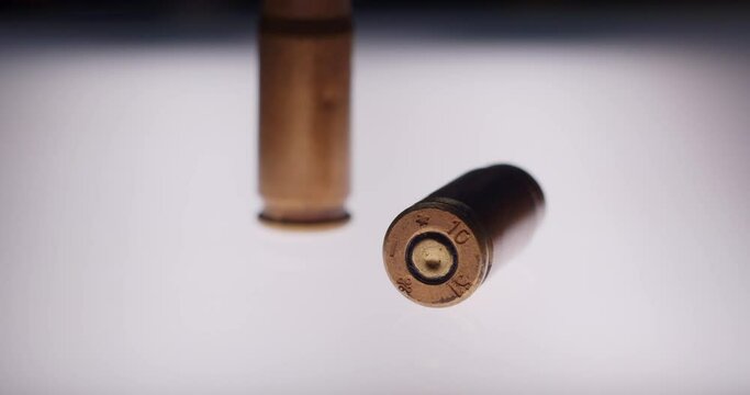 Ballistics expertise CSI close up 4K