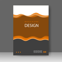 Naklejka na ściany i meble Book cover design modern in A4. Annual report. Brochure template, Poster. Simple Flyer promotion. magazine. Vector illustration