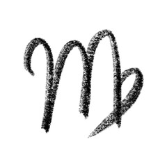 Virgo hand drawn zodiac sign astrology shape
