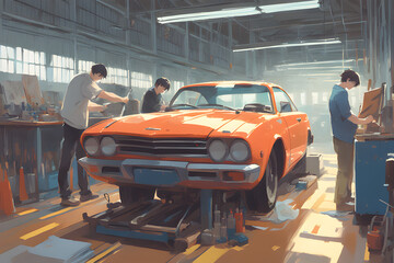 making a car. Generative AI﻿