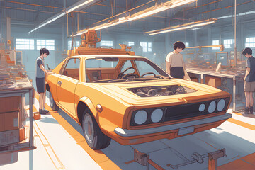 making a car. Generative AI﻿