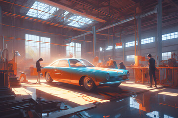 making a car. Generative AI﻿