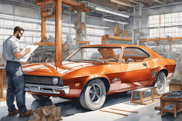 making a car. Generative AI﻿