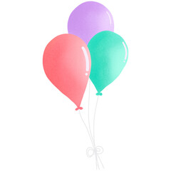 balloon cartoon with transparent background	