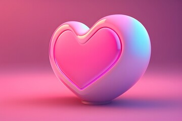 ハートの形、愛、 3 D、立体｜Heart shape, love, 3D, three-dimensional. Generative AI