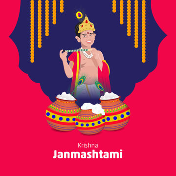 Janmashtami Creative ad vector template © Creativeline