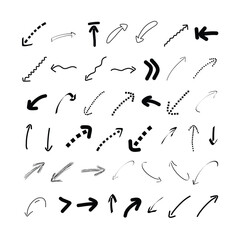 Black Arrows Vector Design Icon Elements Collection