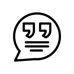 testimonial line icon illustration vector graphic. Simple element illustration vector graphic, suitable for app, websites, and presentations isolated on white background