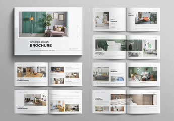 Interior Design Brochure Layout Landscape