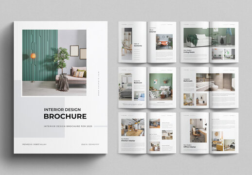 Interior Design Brochure Layout