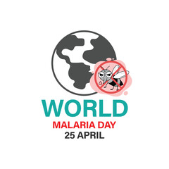 Stop Malaria sign. vector illustration.