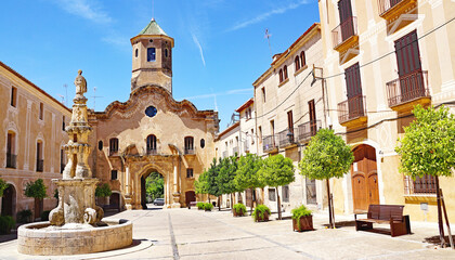Fototapeta na wymiar Monasterio de Les Santes Creus en la provincia de Tarragona, Catalunya, España, Europa 