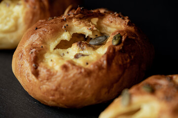 Delicious romanian cheese baked pies