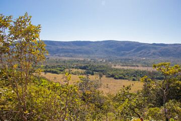 Beautiful Savannah Landscape in center of Brazil.