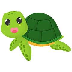 cute turtle illustration