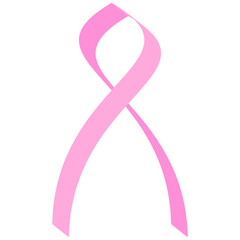 Pink ribbon breast cancer awareness
