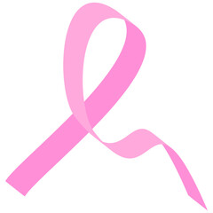 Pink ribbon breast cancer awareness
