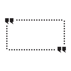 quote icon vector