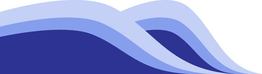 Naklejka premium Wave Corner Shape