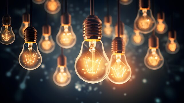 "Ethereal Neurons: Brain and Eye Bulbs Illuminate the Future"