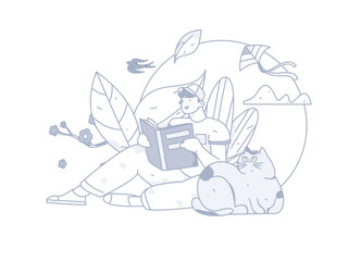 24 solar terms, beginning of spring, rain, stung, spring breeze, qingming, valley rain, flat character vector concept, operation, hand-painted illustration
