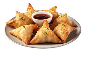 samosa on plate