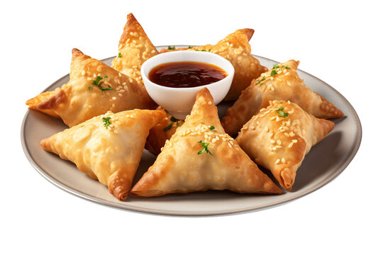 samosa on plate