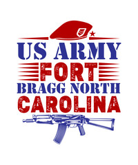 Fototapeta na wymiar us army fort bragg north carolina svg design