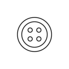 Button for clothes icon. Tailoring symbol modern, simple, vector, icon for website design, mobile app, ui. Vector Illustration